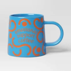 16oz Stoneware Emotional Support Coffee Mug Blue - Room Essentials™: Microwave & Dishwasher Safe Drinkware 7 16oz Stoneware Emotional Support Coffee Mug Blue - Room Essentials™: Microwave & Dishwasher Safe Drinkware -RSH Decor Store GUEST d678c58b 2f7f 4775 9939 8f5da4ea05f3