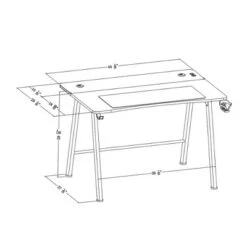 Gaming Dorm Desk With LED Lights And Headphone Holder - Room Essentials™ -RSH Decor Store GUEST d7dc3ff0 237b 40d2 940c 7e3aafa849bc