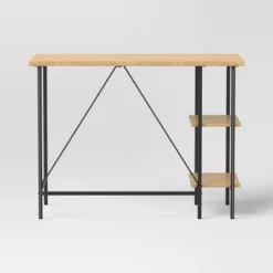 Wood And Metal Desk With Shelves Natural - Room Essentials™ -RSH Decor Store GUEST e2294df5 04d3 4a7d 85cb d2633222370c