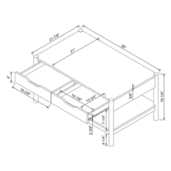 Scandi Coffee Tables Table With Drawers Natural - Room Essentials™ -RSH Decor Store GUEST e2790588 e642 4f01 a1d8 5f61bd34b1e1