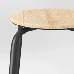 Set Of 2 24" Wood With And Metal Base Backless Counter Height Barstool Stool Natural - Room Essentials™ -RSH Decor Store GUEST e6d2c9fc 24a8 4963 bd09 af7a721ce0d3