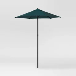6' Round Outdoor Patio Market Umbrella With Black Pole - Room Essentials™ -RSH Decor Store GUEST e9204e2b 99a7 477f 98d3 58f5539a9218