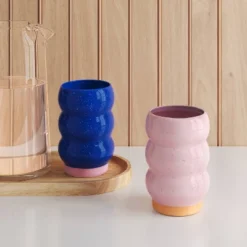 14 Fl Oz Wavy Handle Tumbler - Room Essentials™