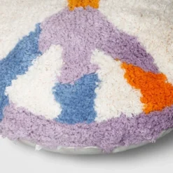 Peace Sign Printed Plush Round Throw Pillow - Room Essentials™ -RSH Decor Store GUEST ec6a31c1 887a 4854 9139 f575509659bf