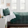 Grid Print Microfiber Reversible Comforter & Sheet Set Dark Green - Room Essentials™ -RSH Decor Store GUEST f2916d48 beca 4579 83de 73f308bcc6b6