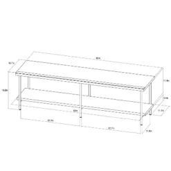 Wood And Metal TV Stand For TVs Up To 60" - Room Essentials™ -RSH Decor Store GUEST f2ab031b ee97 4ed0 a48d 1bc0bae2773f