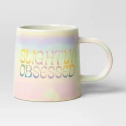 16oz Slightly Obsessed Mug White - Room Essentials™: Stoneware Coffee Cup, Microwave & Dishwasher Safe, 16oz Capacity -RSH Decor Store GUEST f49cc512 304f 49a4 9016 beec324442d0