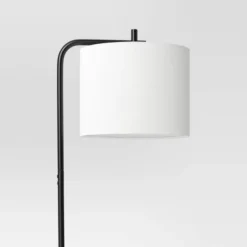 Floor Lamp With Table Natural Wood - Room Essentials™: ETL Listed, Linen Shade, Metal Body, 60" Height -RSH Decor Store GUEST ff42556a 7e60 4efa 9df8 0f14b541b076